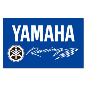 BlackEmperor Racing Car Decor Flag for Yamaha Motorcycle, 3 ft x 5 ft, Polyester, Vivid Color HD Printing, Exhibition, Garage, Porch Decoration