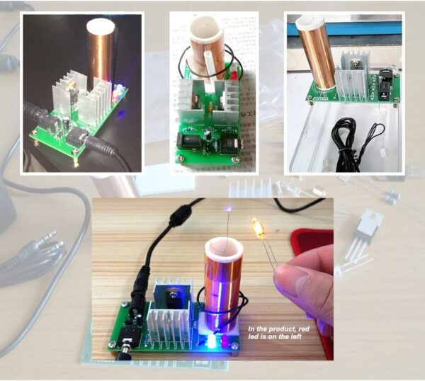 ISolderStore DIY Mini Tesla Coil Kit 15W Electronic DIY Kits Mini Music Tesla Coil Plasma Speaker Soldering Practice Kit DIY Soldering Project for Teens Kids Adults Thanksgiving Xmas Gift - Görsel 6