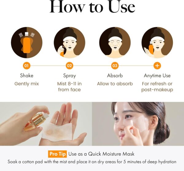 MASTINA Mastic Face Spray (1.69fl oz) Facial Mist for Natural Glow, Hydrating Formula for Dry Skin, On-the-Go Portable Korean Skin Care, Travel Summer Essentials. Mastic Gum. - Görsel 4